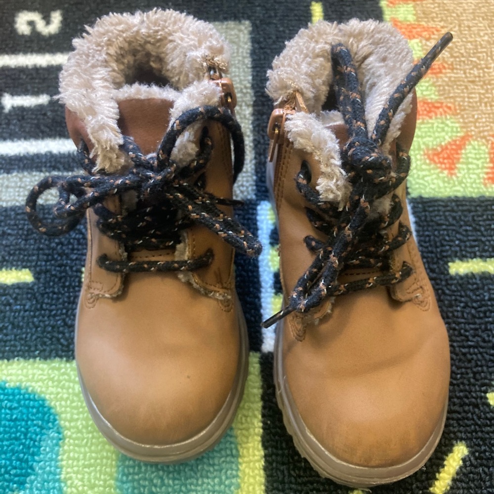 ZARA Fur Lined Kids Boots
